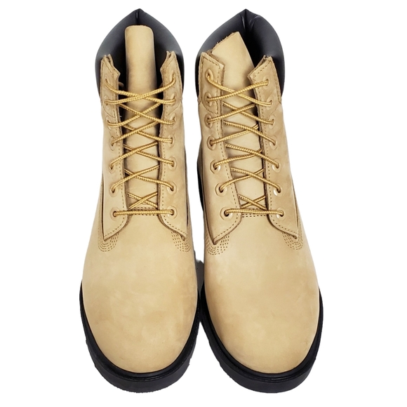 New Timberland mens classic 6 Inch boots natural beige nubuck waterproof lace up main image 5